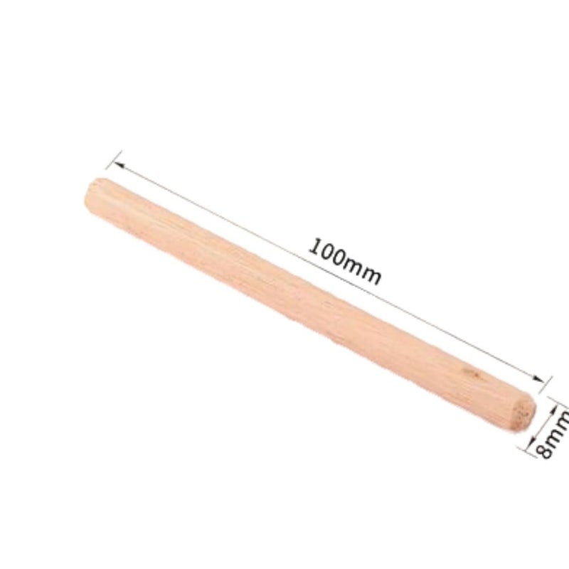 Fetoatar 100Pcs Wooden Dowel Pins Kit 5/16"" x 4 Inch Small Fluted Wood Dowels Pegs Hardwood Pin for Furniture Woodworking Crafts, Furniture, Door, DIY - Image 2